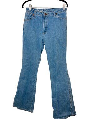 Wrangler x ModCloth Blue Mid Rise Flare Bell Bottom Jeans Size 12